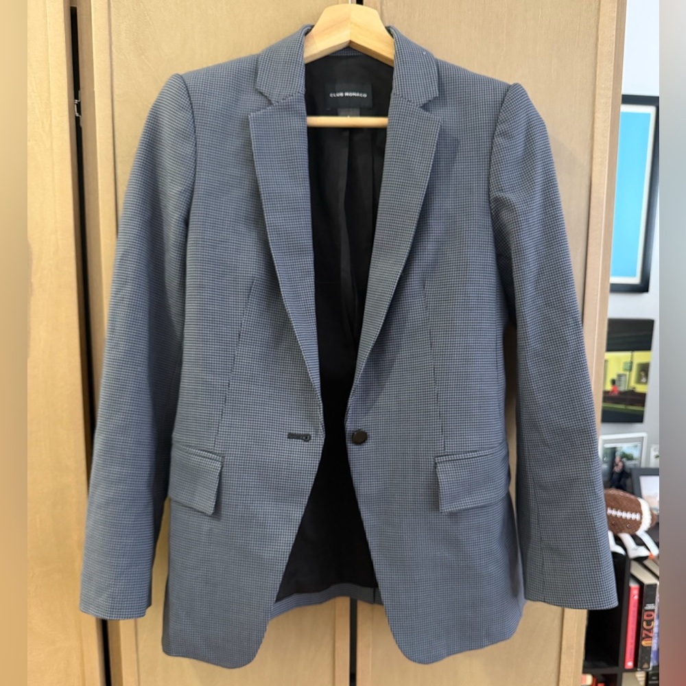 Club Monaco Women’s Checkered Blazer